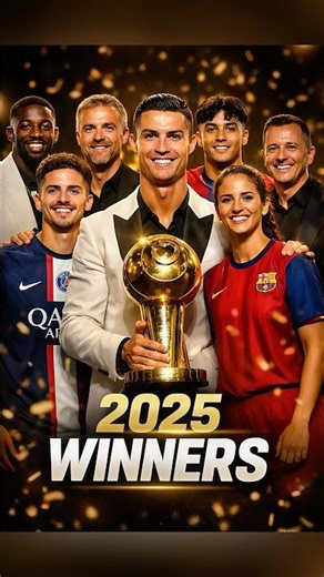 2025 Globe Soccer Winners 🤯Ronaldo & The World’s Best #GlobeSoccer #FootballShorts #Soccer2025 #FYP