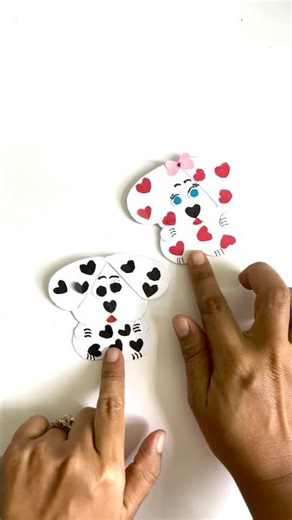How To Make A Cute Puppy Card With Hearts!