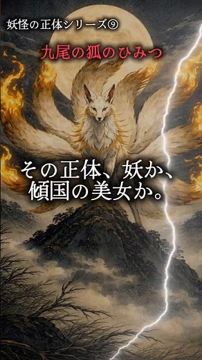 妖怪の正体シリーズ ⑨九尾の狐のひみつ #怖い話 #怪現象 #衝撃の事実 #歴史 #都市伝説 #恐怖 #ホラー #九尾の狐