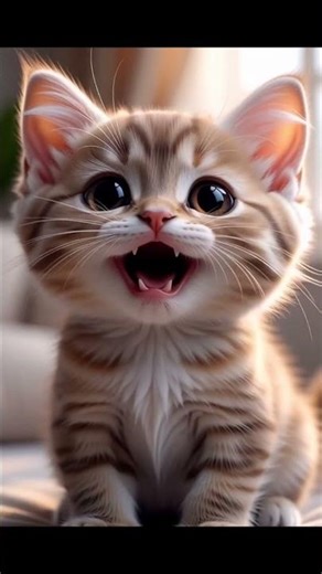 This Kitten’s 8D Meow Is So Cute 😍 #8DAudio #3DCat #CuteKitten #WearHeadphones #Shorts #ASMRShorts