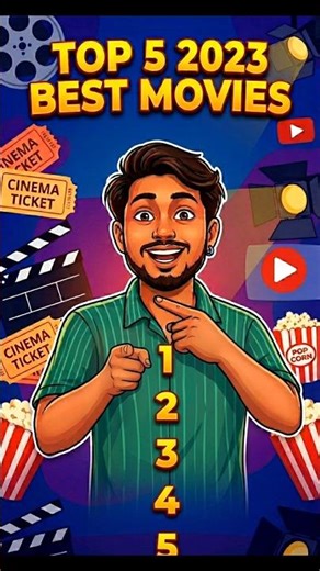 Top 5 2023 Movies Hindi Dubbed 🔥 | #shortsfeed #top5movies #movie #bollywood