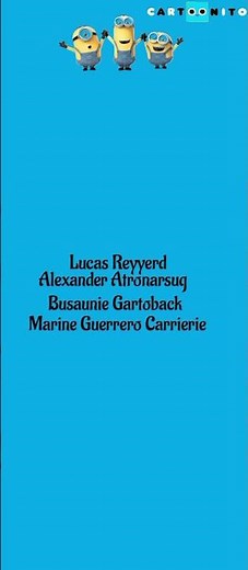 The Minions Show Credits On Cartoonito