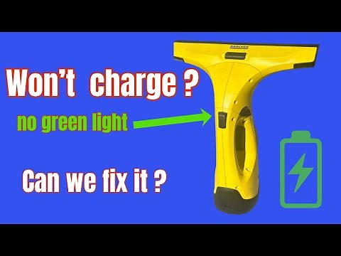 Kärcher Window Cleaner, no charge - can we fix it ?