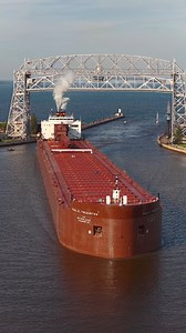 The largest ship on the Great Lakes, the Paul R. Tregurtha, arrives in Duluth, MN on 7-10-25 during the Festival of Sail. | Nathan Klok Photography