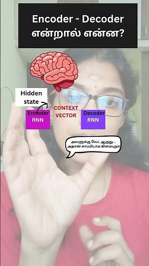 How does Google translate work? #encoder #decoder #RNN #deeplearning #datascience #aiintamil