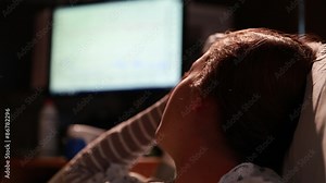 a woman in labor viewing contraction monitor at hospital
