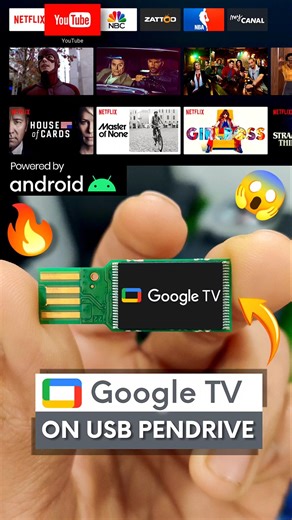 Google TV on USB Pendrive 🔥😎 Pendrive को बनाओ Android Smart TV #techwithaadi #googletv #androidtv