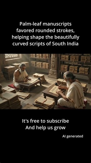 The Surprising Reason South Indian Scripts Are Curved