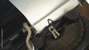 Beginning typing on a Typewriter