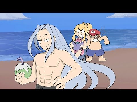 Sephiroth at beach [Smash Bros Comic Dub]