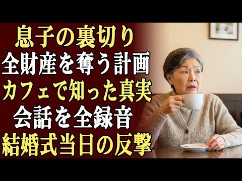 カフェで偶然、息子と将来の嫁が私の全財産を奪う計画を立てていることを知った。私は会話をすべて録音し、結婚式当日に反撃する準備をした。