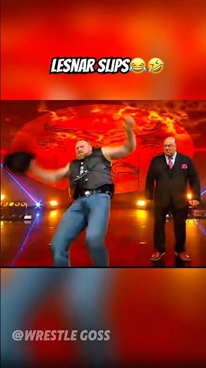 INSANE BOTCH! Brock Lesnar Takes Nasty Fall During Massive Raw Brawl! 🔥 #WWERaw #WWE