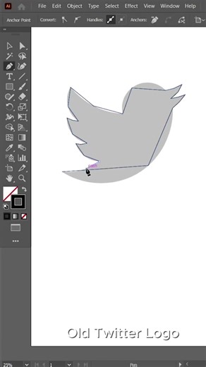 Twitter Logo with Pen Tool in Illustrator 🔥