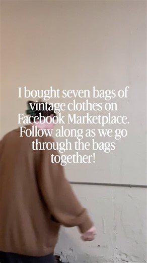I bought seven bags of vintage clothes from two different Facebook marketplace listings on my very first trip for sourcing inventory for Thoughtful Vintage! I’ve only looked at a few items in the bags so it’s finally time to go through them all. I can’t wait to go through these with you (the haul will be multiple parts because it’s so much so follow along) and then wash and organize it all! You can also comment or message me about anything you might want from the haul 🥰 I’ll be posting the haul