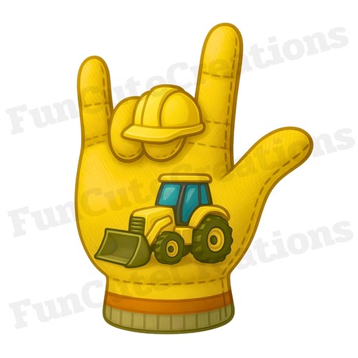Construction Hand Glove I Love You ASL PNG, Builder Clipart, Hard Hat Hand Sign, Construction Worker PNG, Builder Appreciation - Etsy