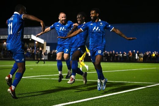 Nine-man Bedford Town dig deep to beat AFC Telford for first win of the season