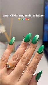 GelX Christmas 🎄 nails at home | mystic forest vibes #christmas #christmasnail #gelnailsathome