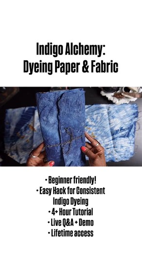 Robyn McClendon on Instagram: "More info in my bio ❤️ Enroll by 11:59PM and get the special First Friday pricing of $37 🤗 I will teach you an easy hack for consistent indigo dyeing results. This tutorial is beginner friendly, inexpensive and loaded with lots of techniques that can be applied to all of your eco dye baths!"