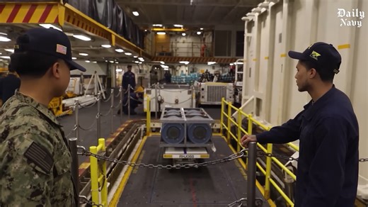 How the US rolls out a gigantic aircraft carrier after massive dry dock repairs