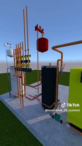 Pellet Boiler System with Buffer Tank and DHW Explained