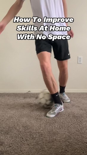How to improve your football at home. — #footballtrainingdrills #footballer #soccertrainingathome #soccertrainingdrills #ballmastery #stepovers