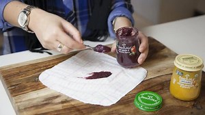 Are your little one's new teeth causing trouble? Simply spread Beech-Nut on a washcloth, roll, and freeze to create this tasty #DIY teether. #MomHack | Beech-Nut