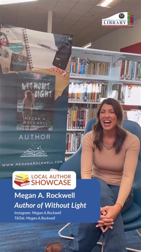 This week we’re featuring a few local authors as part of our Local Author Showcase! Our final author of the week is Megan Rockwell, author of Without Light. | Mooresville Public Library