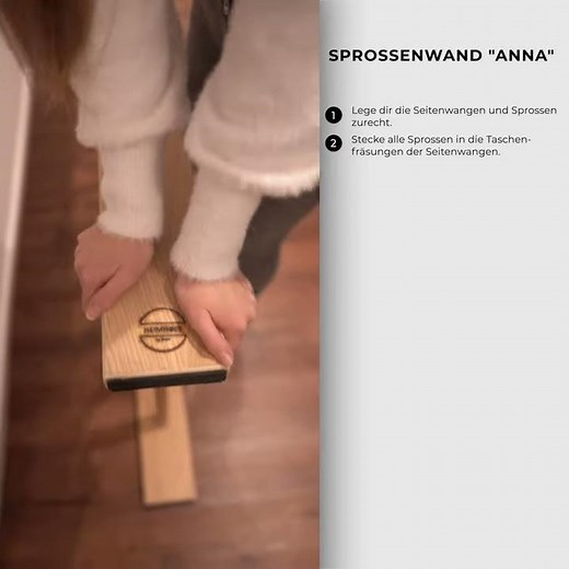 ANNA freistehende Sprossenwand |Montage