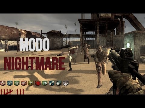 (Modo NIGHTMARE) MW2RUST Custom Map de Call of Duty World at War GAMEPLAY HD