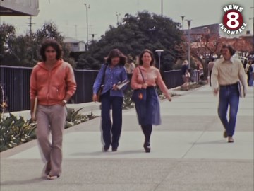 San Diego State University campus scenes 1974