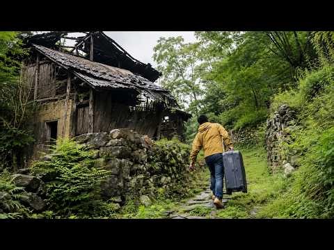 He found an abandoned house in the forest and spent 3 months restoring it into a classic home