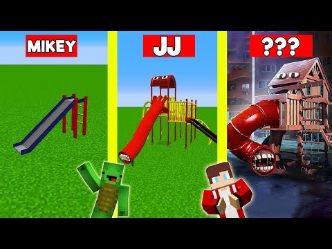 EXTRA SLIDE BUILD BATTLE In Minecraft - NOOB VS PRO CHALLENGE - Maizen Mizen Mazien Parody