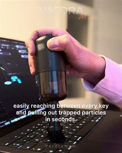 This Mini Vacuum cleaner Makes Keyboard Cleaning Effortless | VACDRA mini 2-in-1