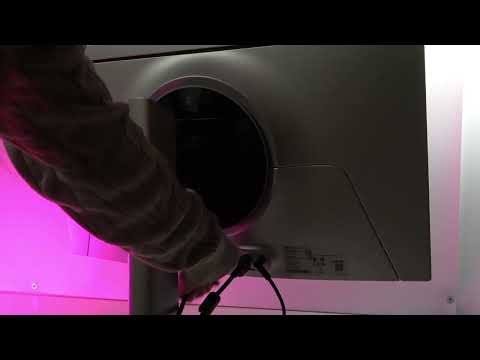 SAMSUNG Odyssey G6 - How to Install DisplayPort Cable