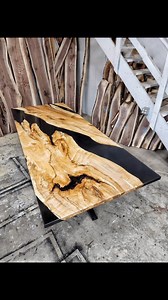 The Obsidian Maple Table 👀 Link In Bio For A Table Quote 👆 . #epoxytable #woodworking #maple #Saturday #customfurnituredesign | Backyard Resin