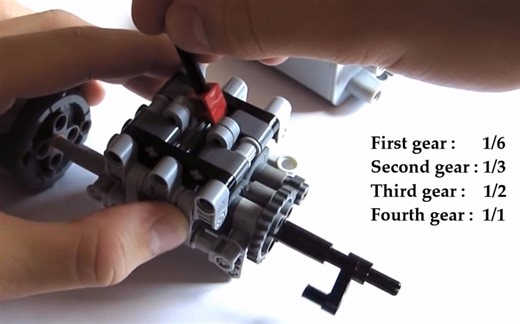 乐高教程：如何用乐高制作一台4速变速箱