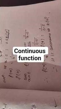 continuous function