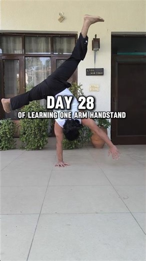 Day 28 | Starting Again from Zero – My One Arm Handstand Journey 💪