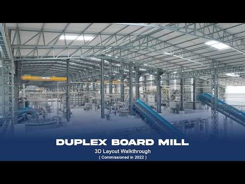 Inside Duplex Board Mill 3D Layout Walkthrough | Commissioned in 2022 | Parason