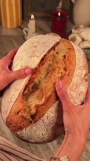 🍞 Perfect Sourdough Bread Baked at Home | Crispy Crust & Soft Crumb Recipe