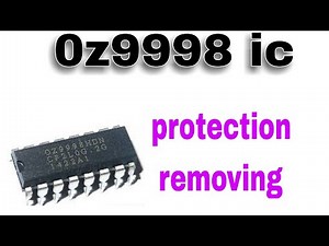 oz9998 ic backlight protection removing