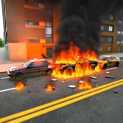 🔥“Police Car Explodes in Seconds!” 🔥in Car Simulator 2 #carsimulator2 #automobile #trending #shorts