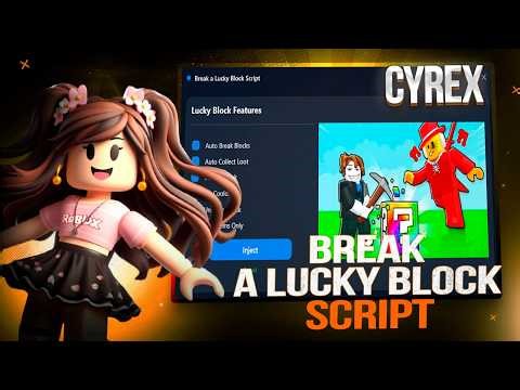 BREAK A LUCKY BLOCK SCRIPT *NO KEY* - BEST AUTO FARM LUCKY, FREEZE SAMMY, AUTO GOD & MORE!
