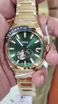 Fossil Premium Edition Automatic Golden Green Watch Review in Shorts #pure_hindustani