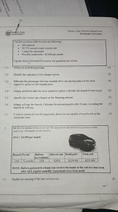 2.1 Define the term hire purchase.2.2 Identify the cash price... | Filo