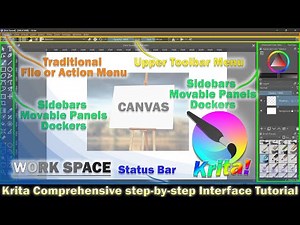 Krita comprehensive step by step Interface Tutorial