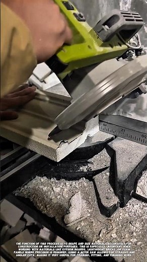 Precision Cutting of Lightweight Material Using Miter Saw Machine.