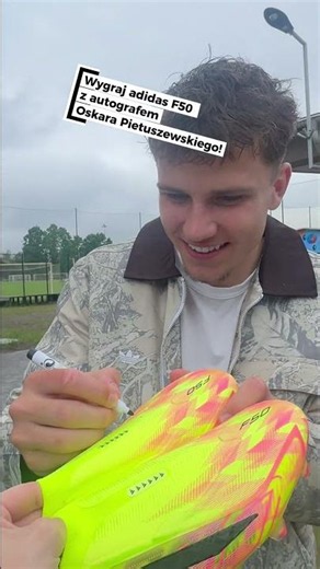‼️ KONKURS 👟✍️Wygraj korki adidas F50 z autografem 🇵🇱 Oskara Pietuszewskiego! 😍