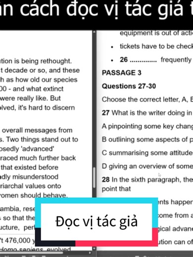 Band 9 hướng dẫn đọc vị tác giả trong Passage 3 Reading IELTS