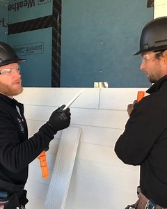 101K views · 85 reactions | Pro Tip from Kyle Stumpenhorst of RR Buildings: When installing LP® SmartSide® siding, run the cut edge of your siding into the trim and leave the factory edge at the butt joint. | LP Building Solutions for Professionals | Facebook